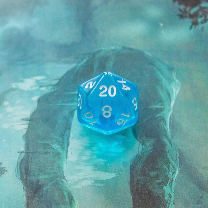 Ice Blue Dice Set - Image 5