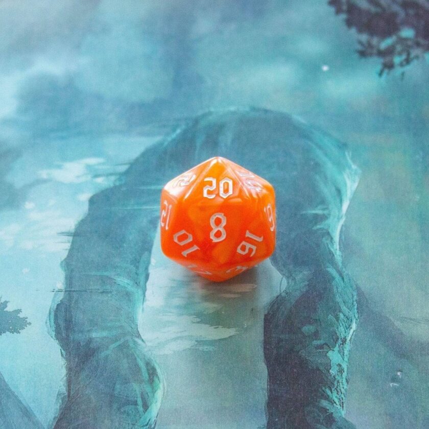 Orange Mist Dice Set - Image 4