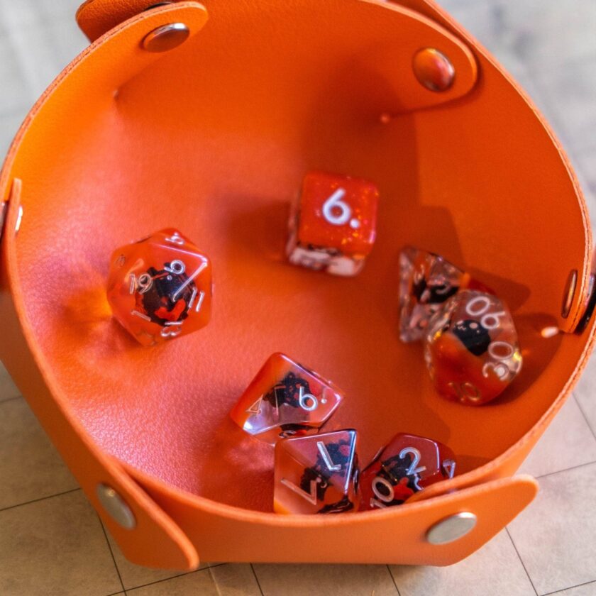 Little Devil Orange Tiefling dice - Image 3