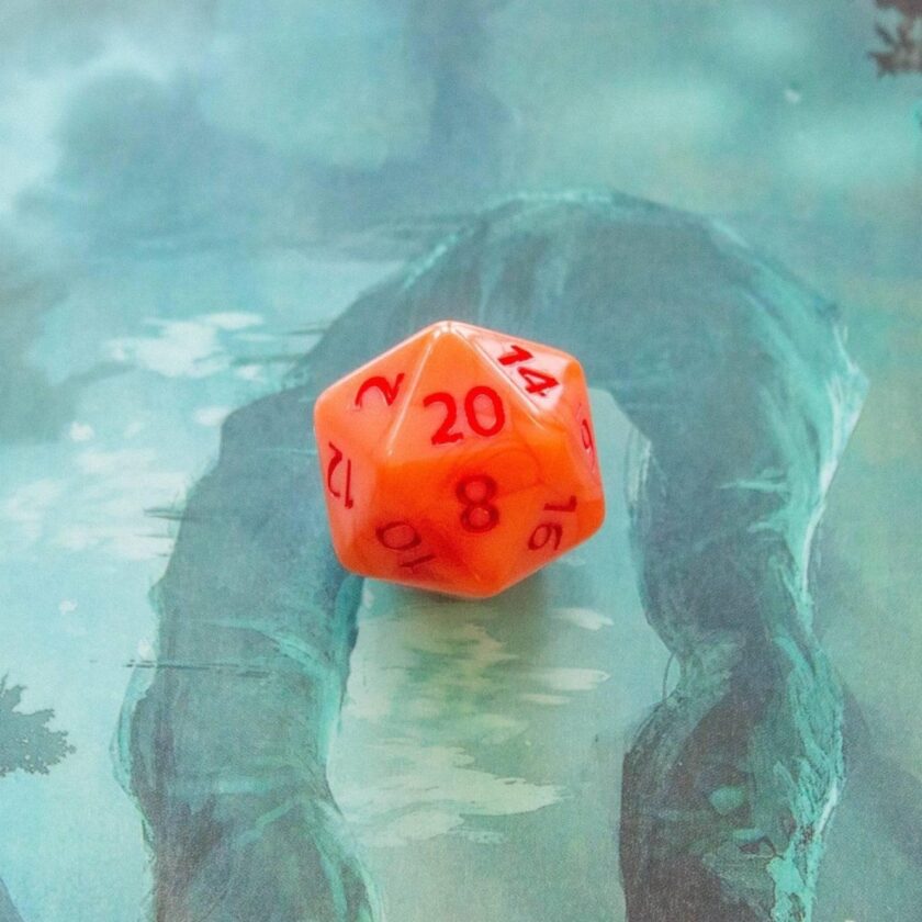 Orange Jester Dice Set - Image 3