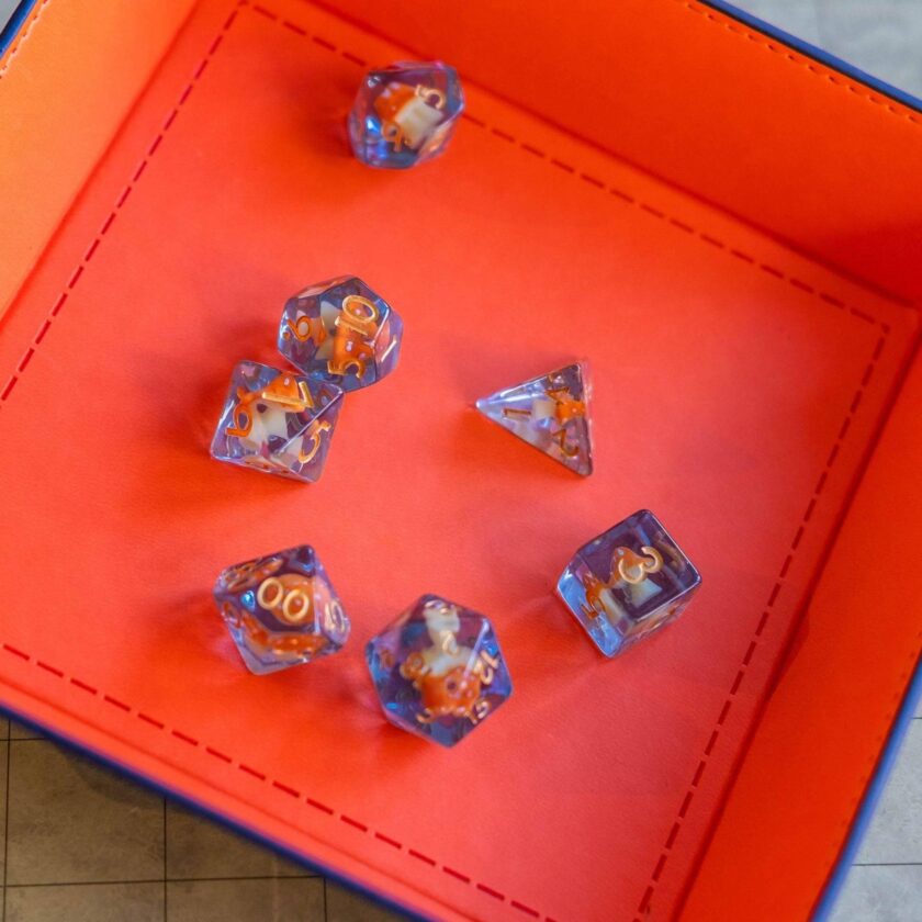 Orange Mushroom Dice Set - Image 5