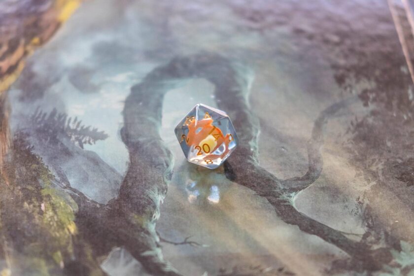 Orange Mushroom Dice Set - Image 7