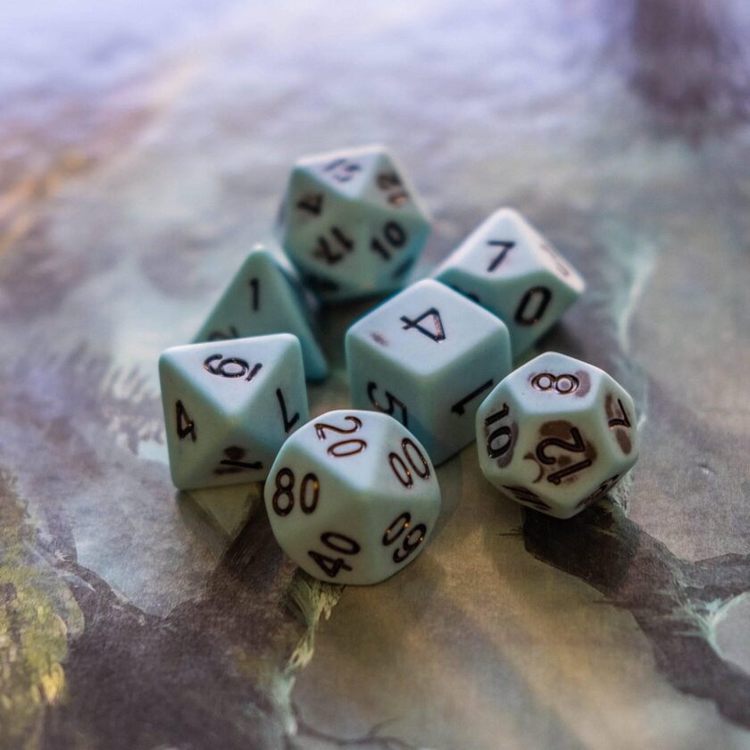 Pastel Blue Dice - Image 3