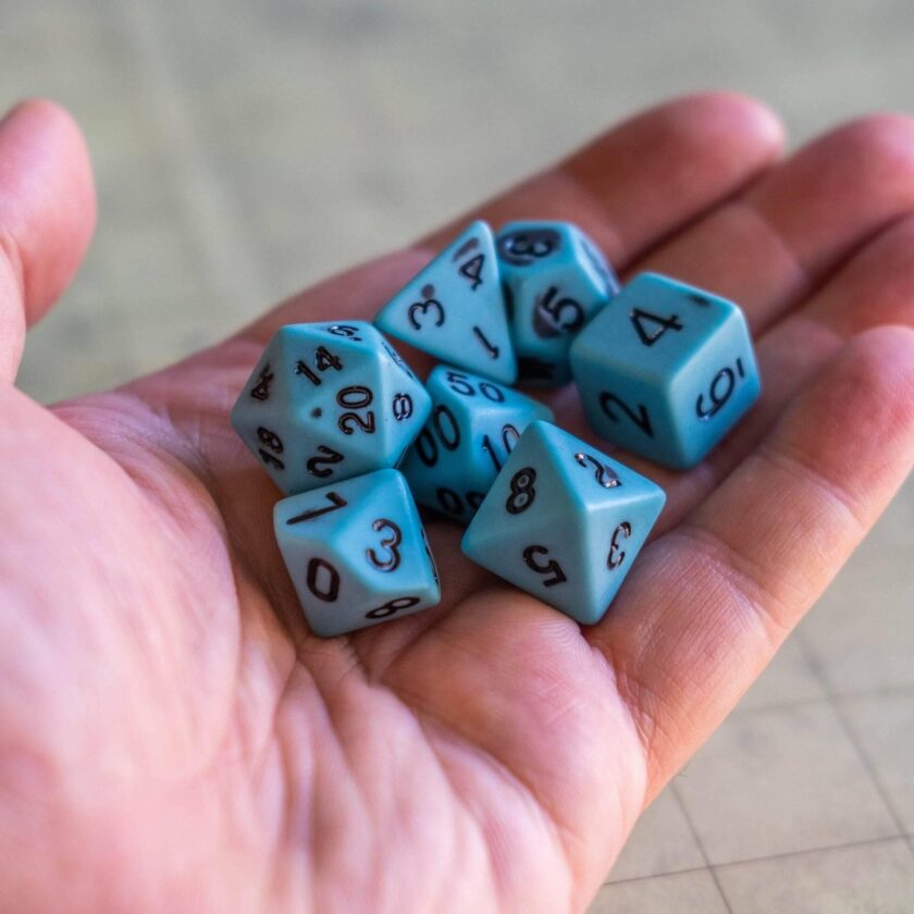 Pastel Blue Dice