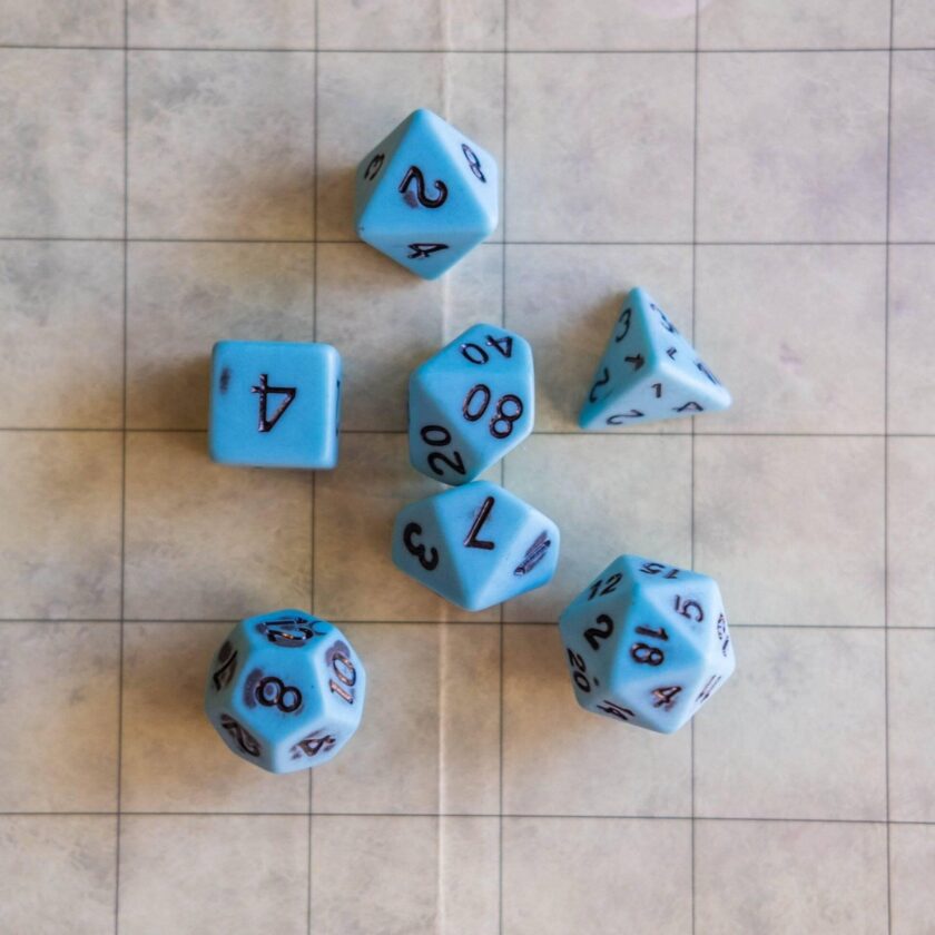 Pastel Blue Dice - Image 5