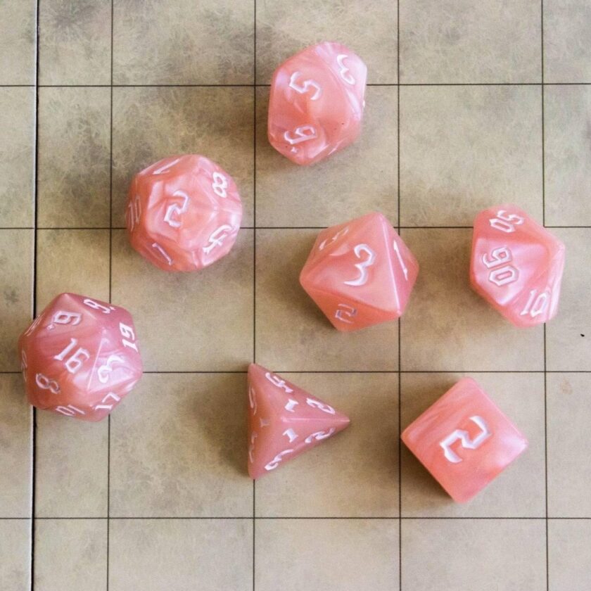 Pink Fairy Mist Dice Set - Image 5