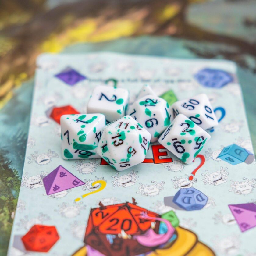 Splatter Green Dice - Image 2