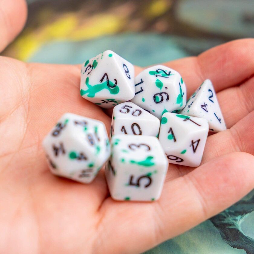 Splatter Green Dice - Image 4