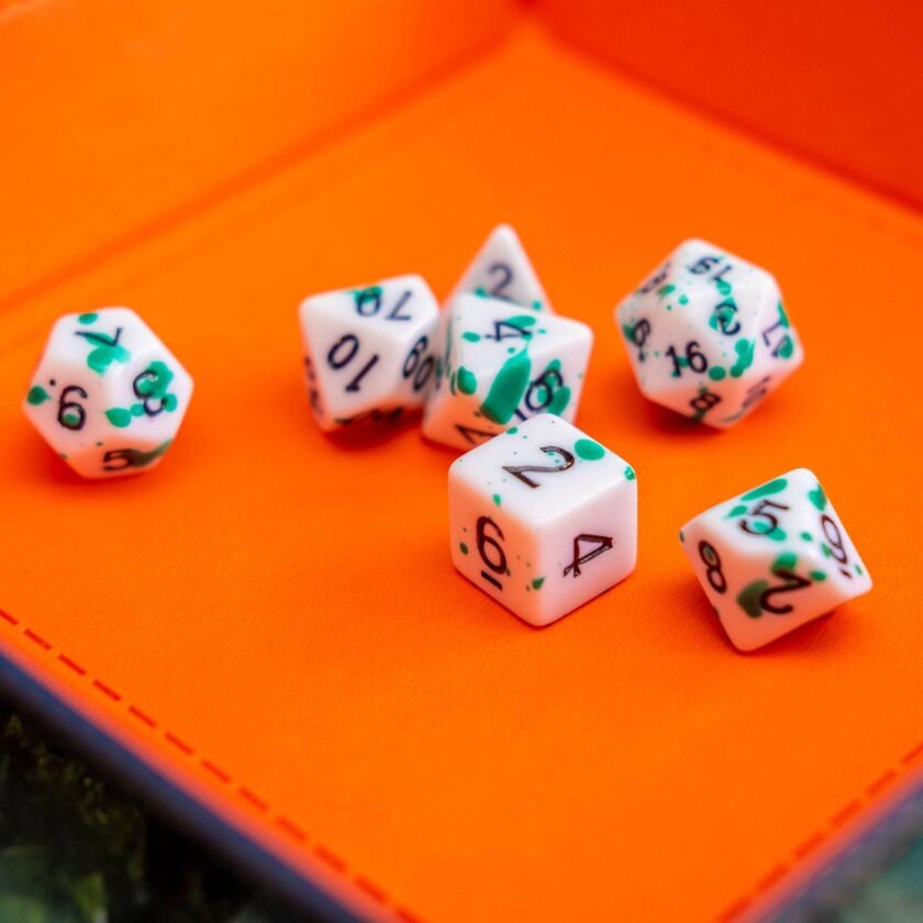 Splatter Green Dice