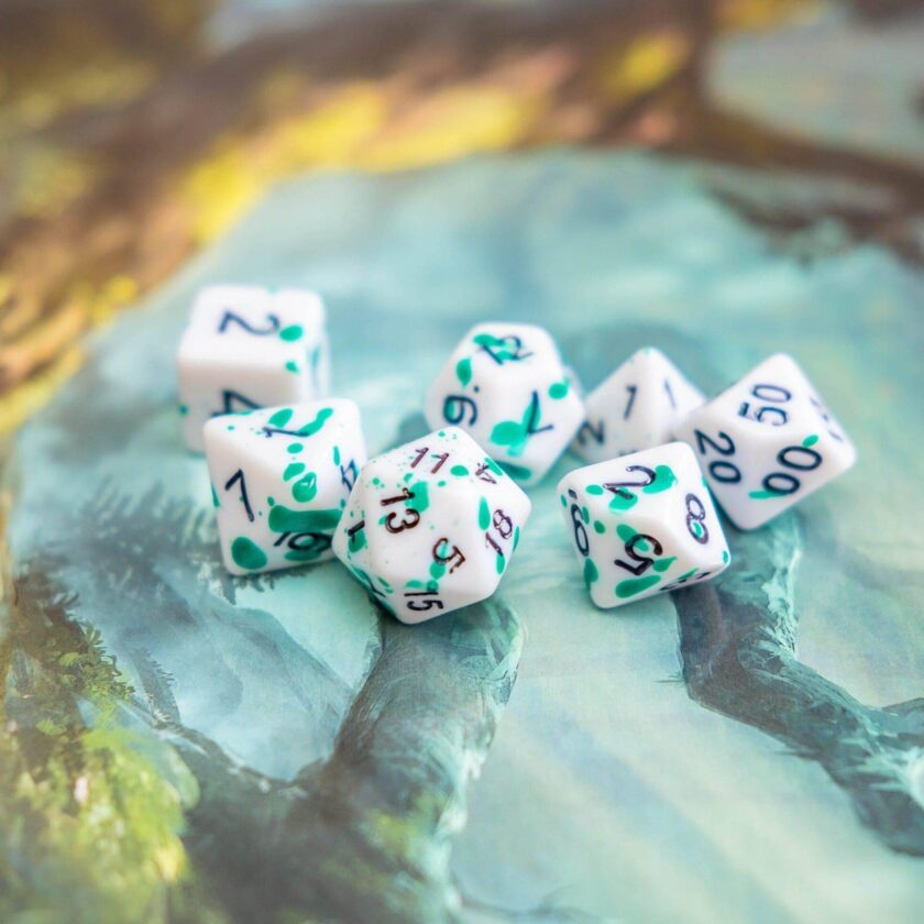 Splatter Green Dice - Image 6