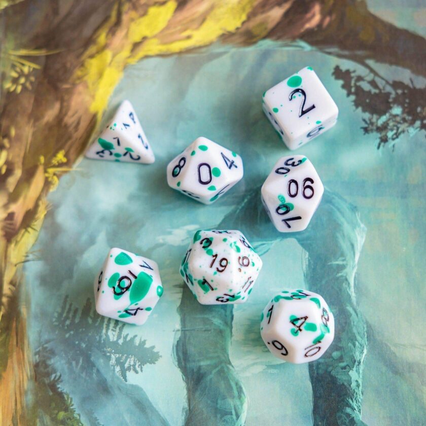 Splatter Green Dice - Image 7