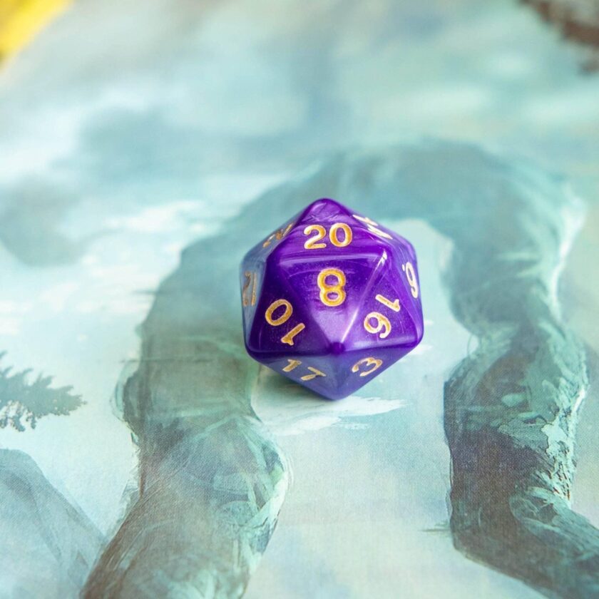 Pearl Purple Dice - Image 2