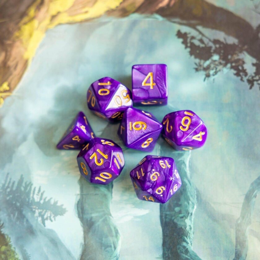 Pearl Purple Dice - Image 5