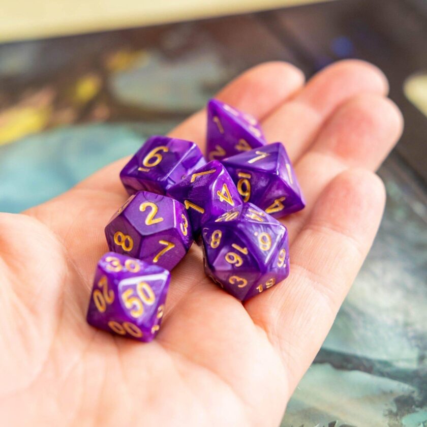 Pearl Purple Dice - Image 7