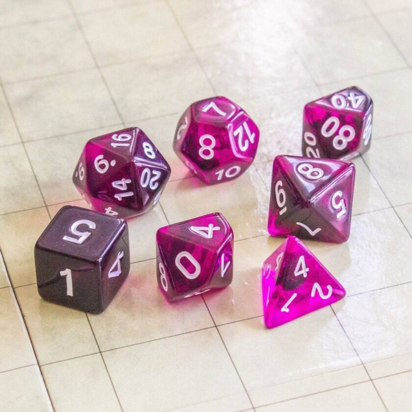 Purple Smoke Dice Set - Image 2