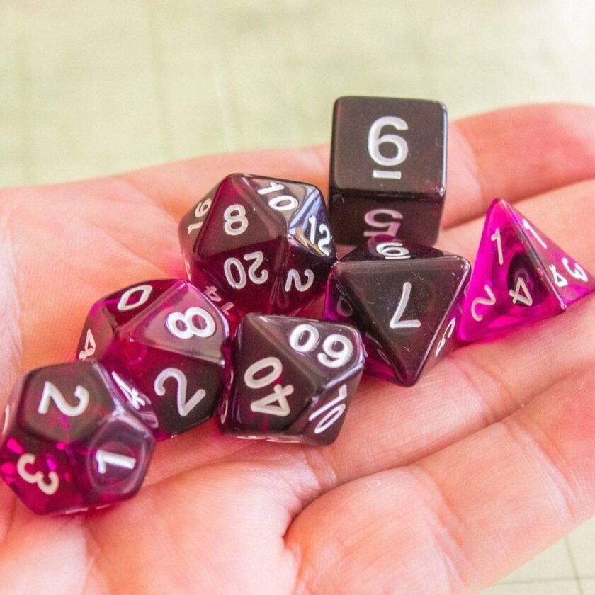 Purple Smoke Dice Set - Image 6