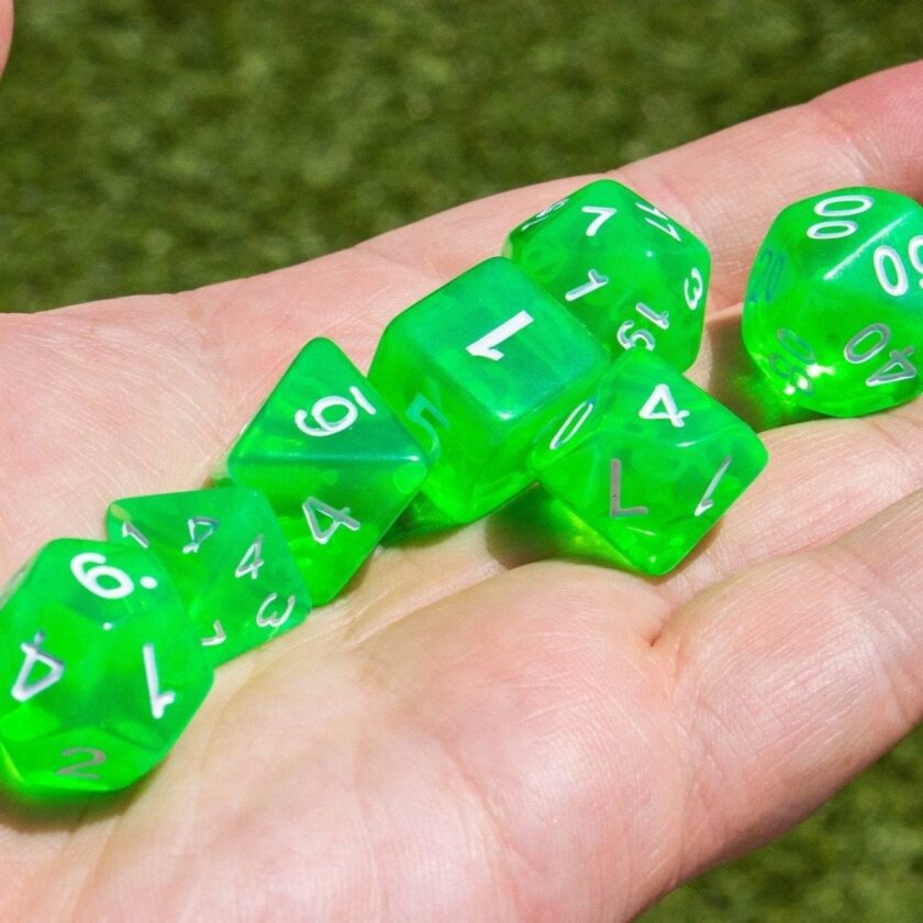 Radiant Green Dice Set - Image 2