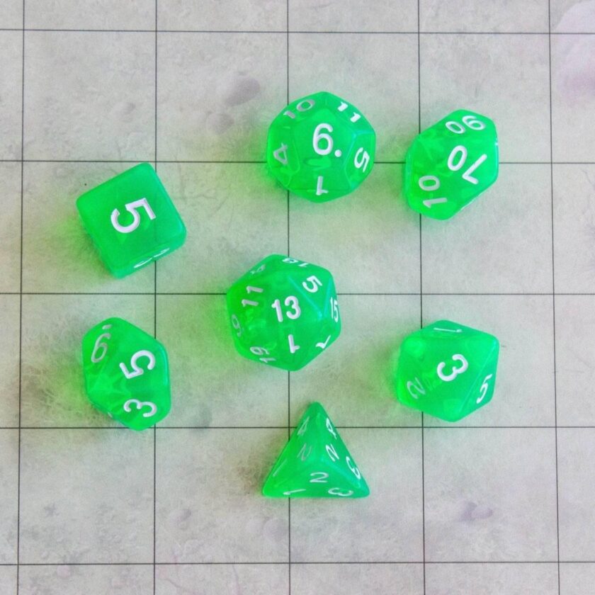 Radiant Green Dice Set - Image 4