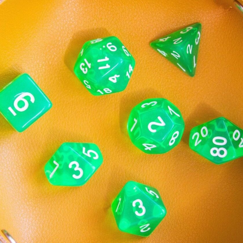 Radiant Green Dice Set - Image 6