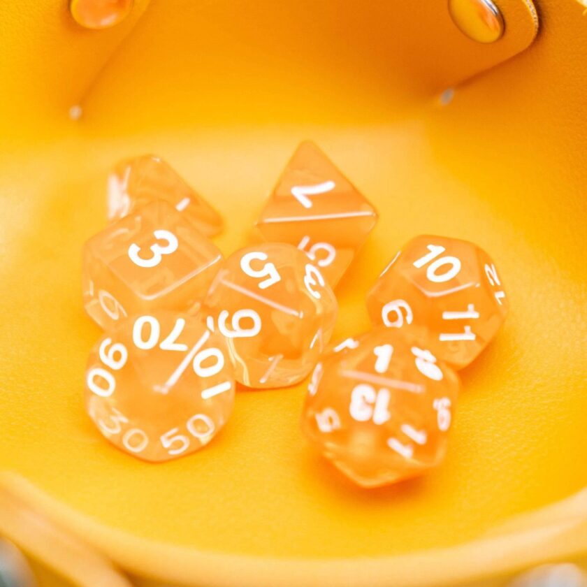 Radiant Orange Dice Set - Image 3