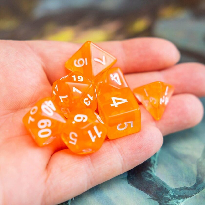 Radiant Orange Dice Set - Image 5