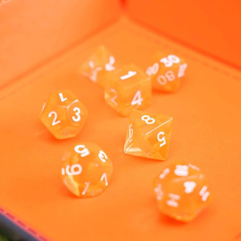 Radiant Orange Dice Set - Image 6