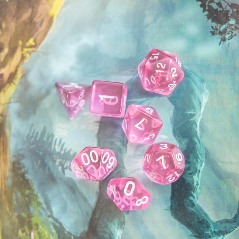 Radiant Pink Dice Set