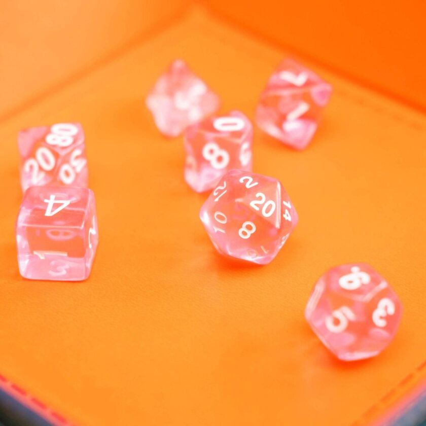 Radiant Pink Dice Set - Image 2