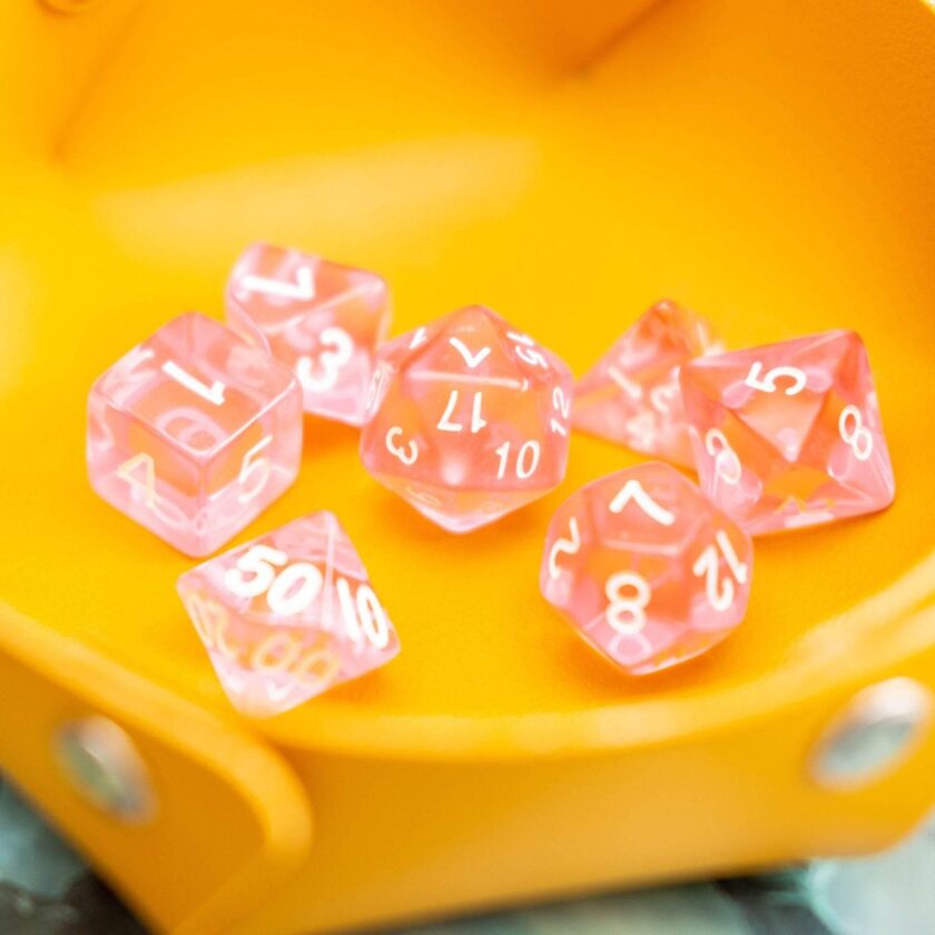 Radiant Pink Dice Set - Image 4