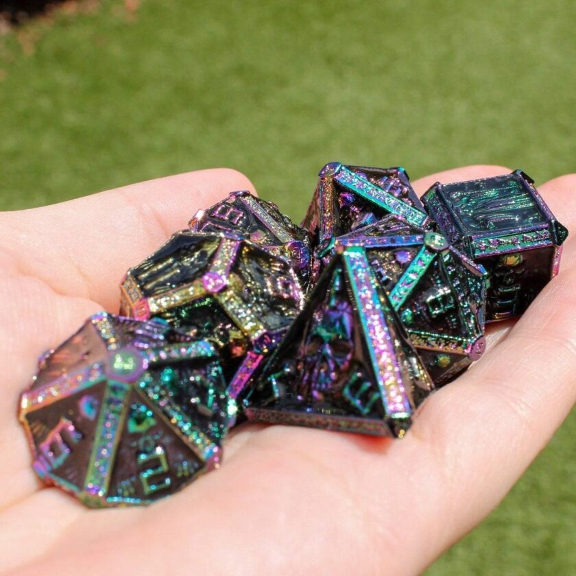 Rainbow Crypt Dice Set