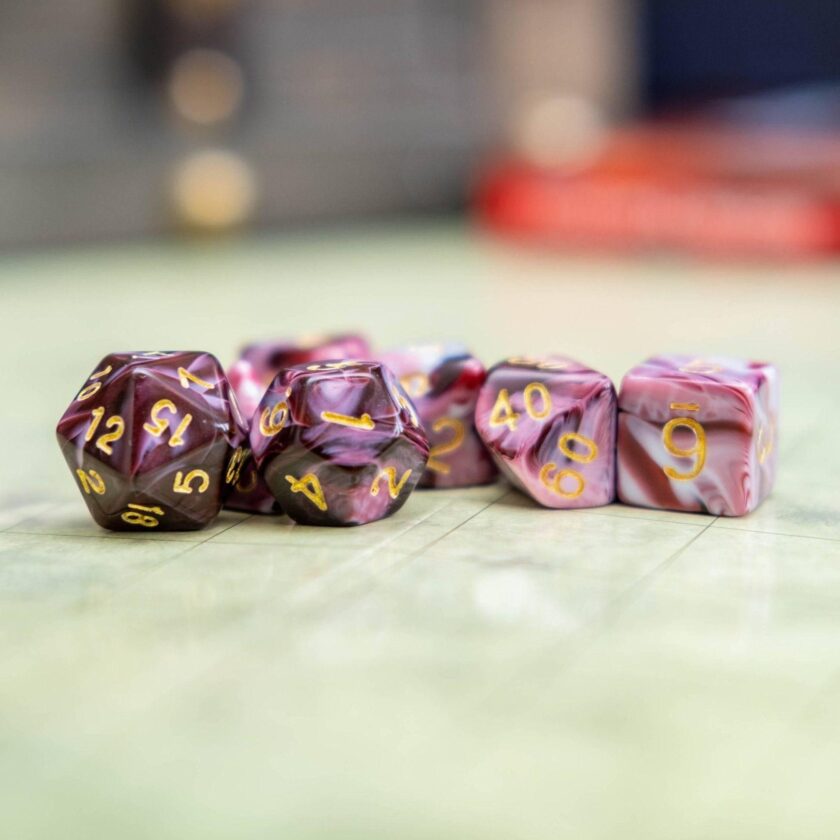 Raspberry Ripple Red Dice - Image 2