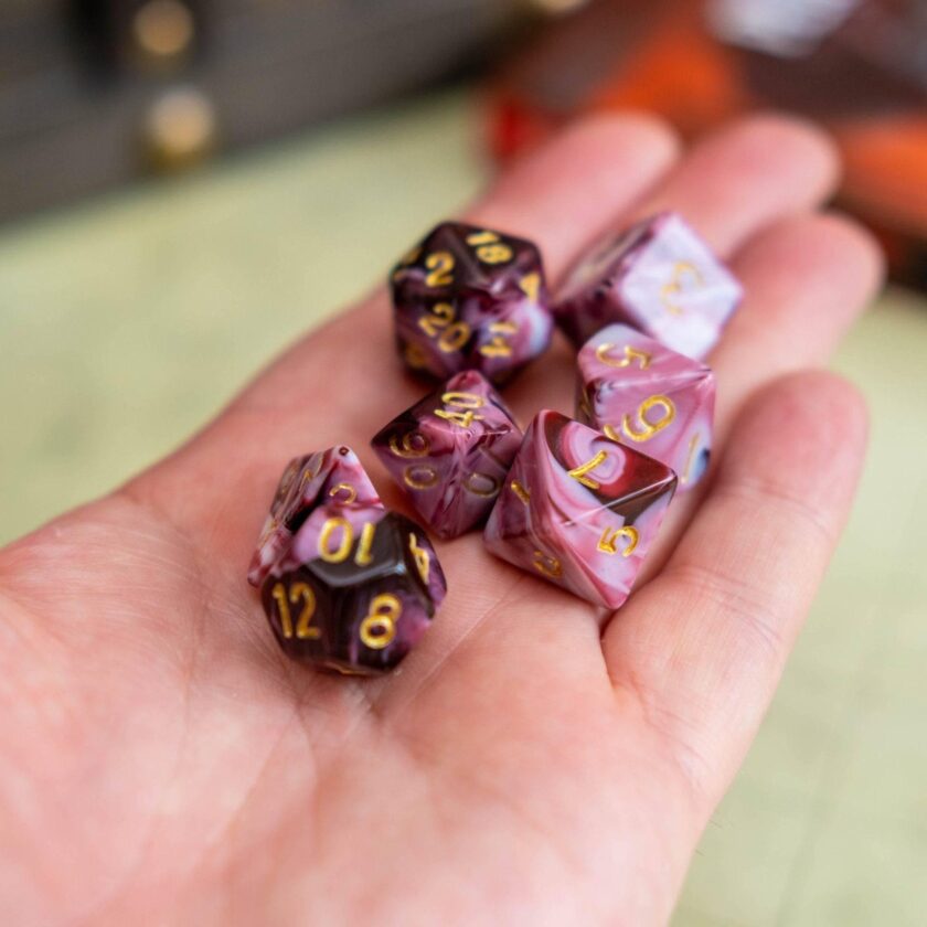 Raspberry Ripple Red Dice - Image 3