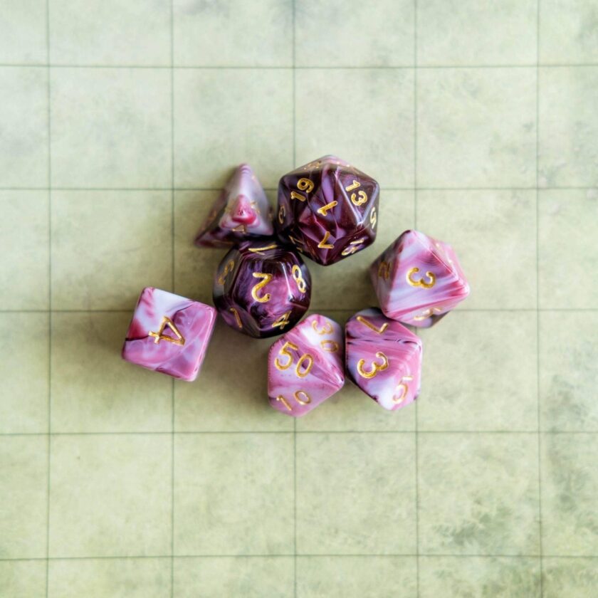 Raspberry Ripple Red Dice - Image 4