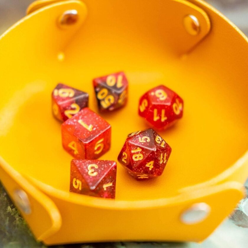 Sparkle Red Dice Set - Image 2