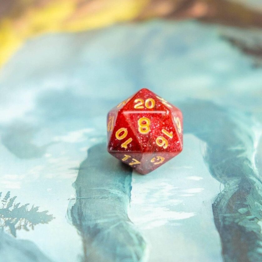 Sparkle Red Dice Set - Image 3