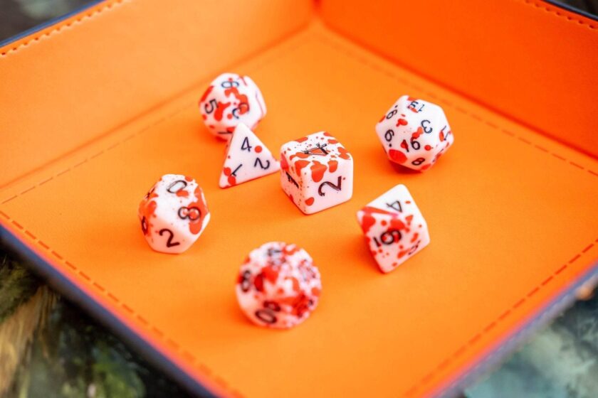 Red Splatter Dice Set - Image 6