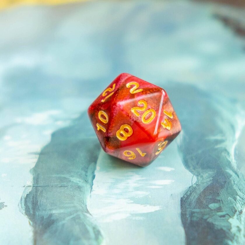 Two Tone Regal Red Dice - Image 7