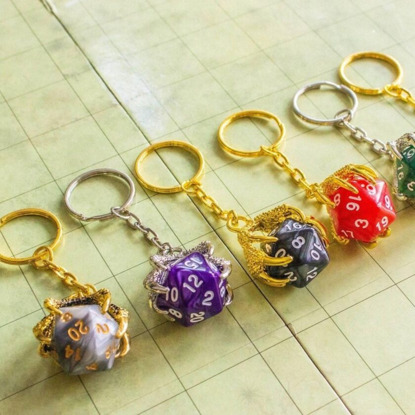 Removable D20 Dice Keyring - Image 2