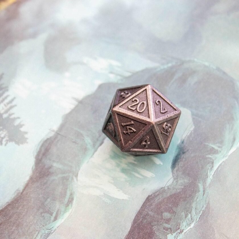 Silver Metal Dice Set - Image 3