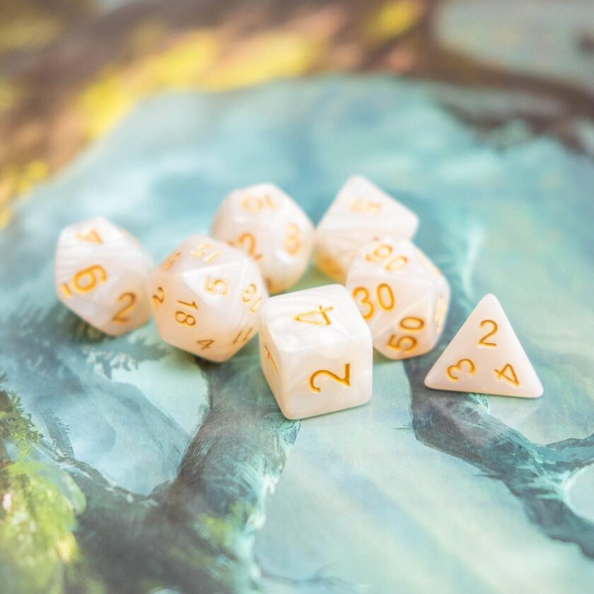 Pearl White Dice Set