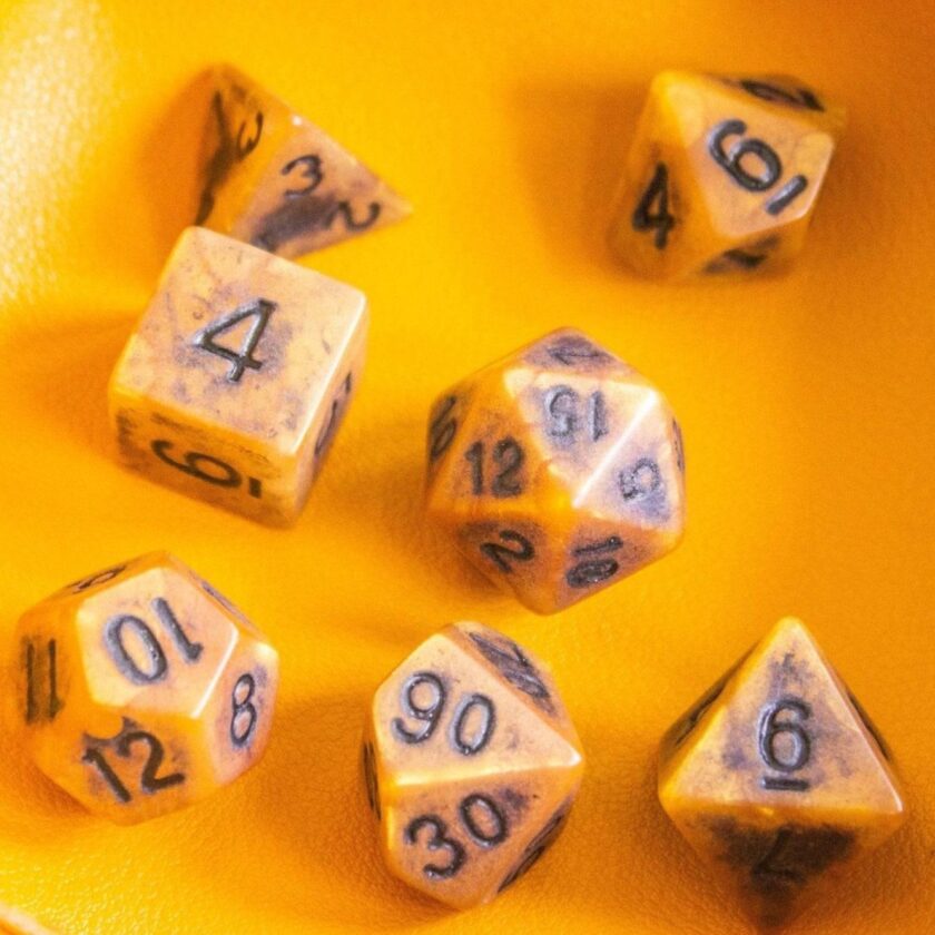 Solid Bone Dice