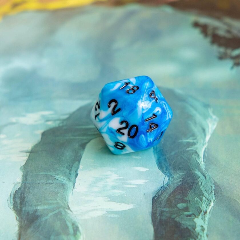 Tie Dye Dark Blue Dice - Image 3