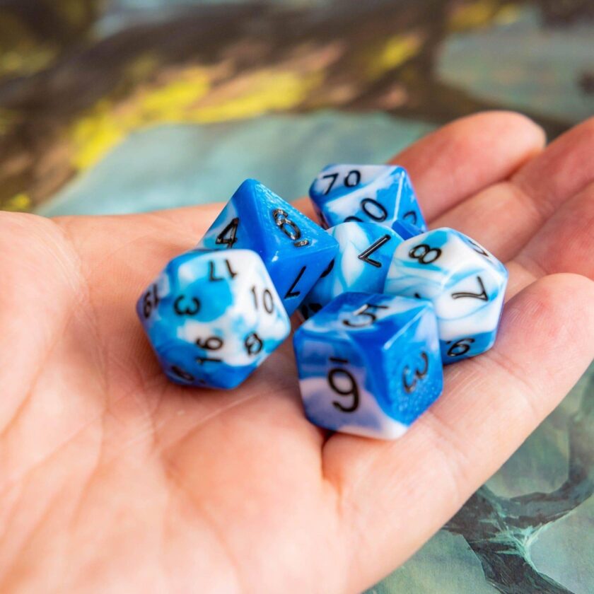 Tie Dye Dark Blue Dice - Image 7