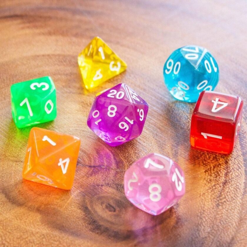 Transparent Rainbow Dice - Image 2