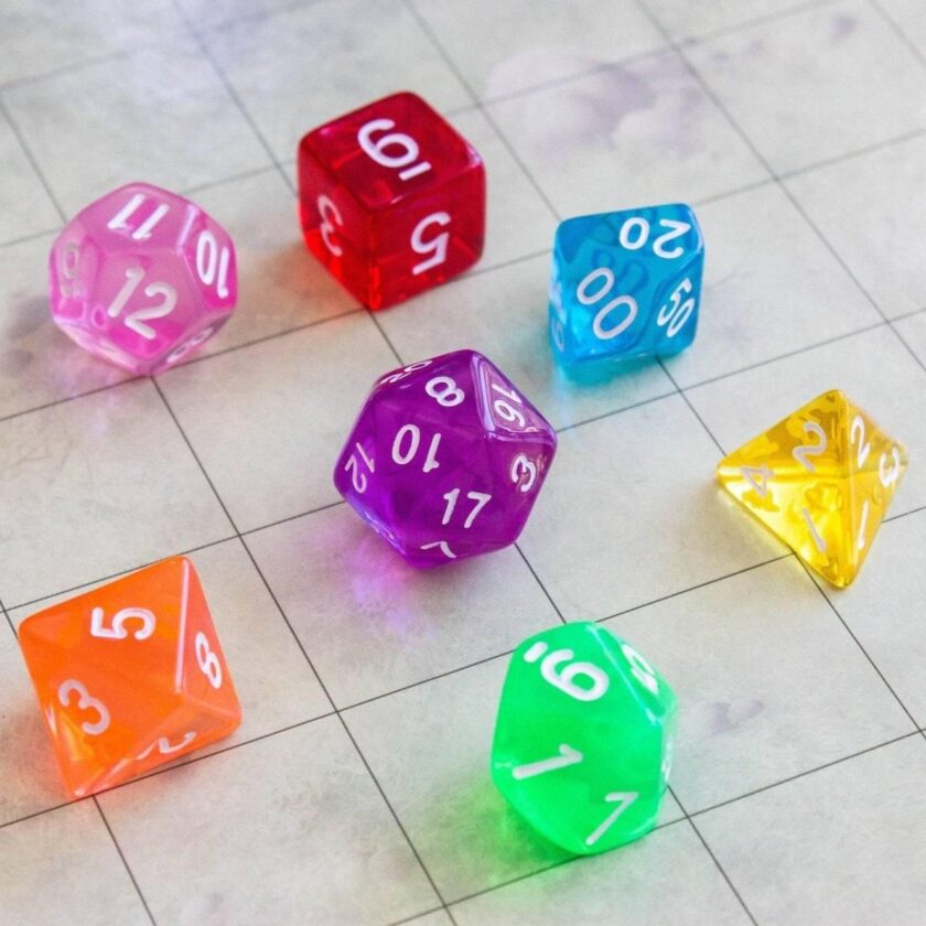 Transparent Rainbow Dice - Image 3