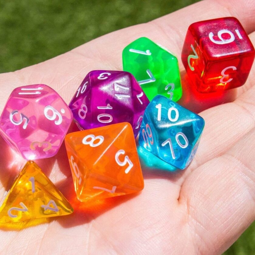 Transparent Rainbow Dice - Image 4