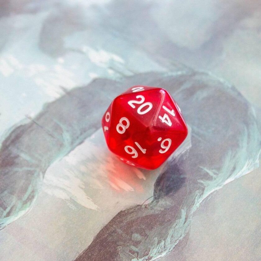 Transparent Red Dice Set - Image 5