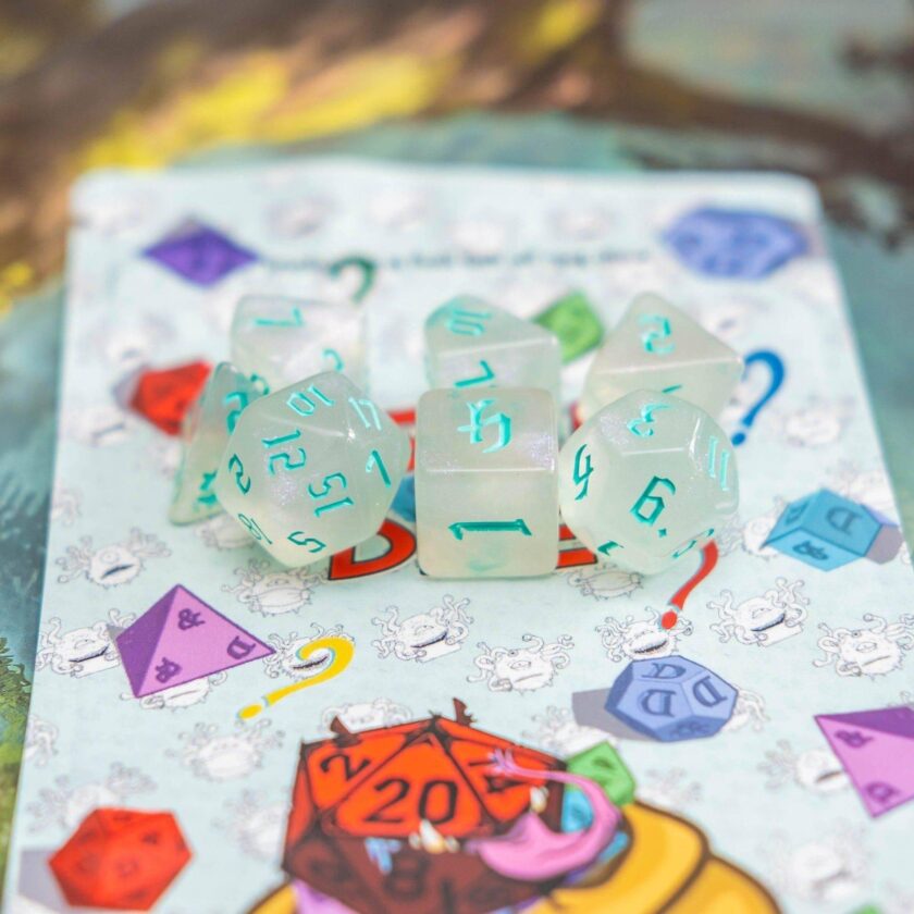 Turquoise Fog Dice Set - Image 2