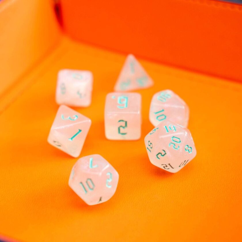 Turquoise Fog Dice Set