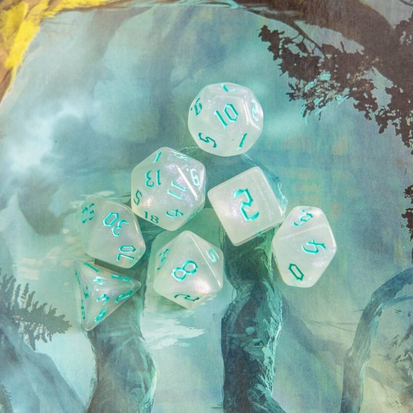 Turquoise Fog Dice Set - Image 4